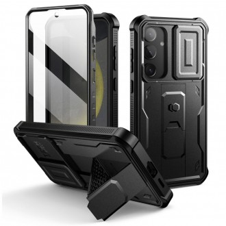 Juodas dviejų dalių dėklas "Tech-Protect Kevlar Cam+" skirtas Samsung Galaxy S24 Plus