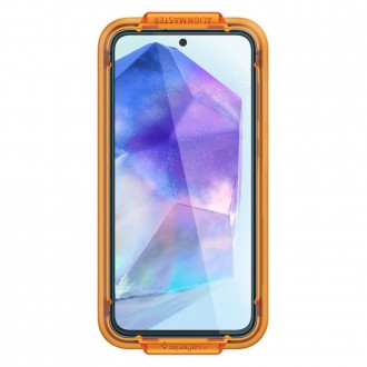 Apsauginis Stiklas Su Montavymo Rėmeliu "Spigen Alm Glas.Tr Slim 2-Pack" telefonui Samsung Galaxy A55 5G