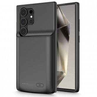 Juodas dėklas su integruota baterija "Tech-Protect Powercase 4800MAH" telefonui Galaxy S24 Ultra