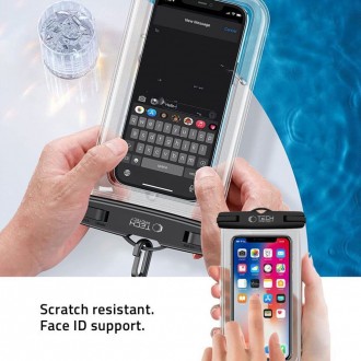 Vandeniui atsparus dėklas "Tech-Protect UWC7 Universal Waterproof Case" 