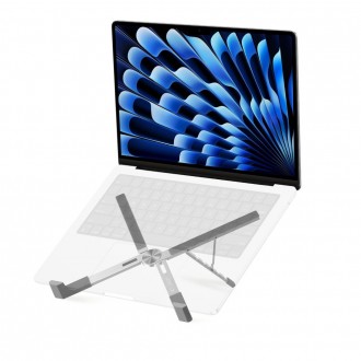 Sidabro spalvos universalus stovas "Tech-Protect ULS300 Universal Laptop Stand"