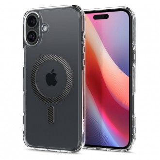 Itin tvirtas skaidrus dėklas su anglies pluošto detalėmis "Spigen Ultra Hybrid Mag Magsafe" telefonui Apple iPhone 16