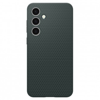 Žalias originalios tekstūros dėklas "Spigen Liquid Air" telefonui Samsung Galaxy S24 FE 