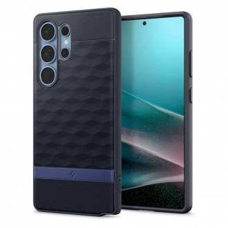 Bordo spalvos 3D dizaino dėklas "Spigen Parallax Mag Magsafe" telefonui Samsung Galaxy S25 Ultra