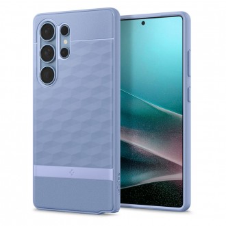Purpurinės spalvos 3D dizaino dėklas "Spigen Parallax Mag Magsafe" telefonui Samsung Galaxy S25 Ultra