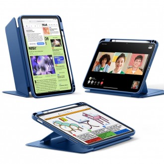 Mėlynas dėklas "ESR Flip Hybrid" planšetei iPad 10.9” 10 / 2022 / 11” 11 / 2025