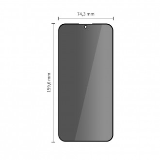 Privatumą suteikiantis apsauginis stikliukas "Tech-Protect Glass Spy+ Privacy" (2 vnt.) telefonui Xiaomi 15T / 15T Pro