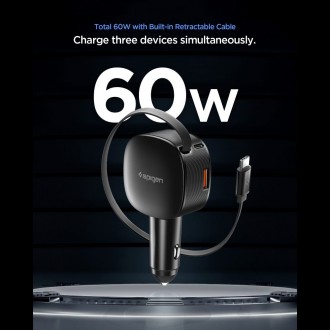 Automobilinis įkroviklis "Spigen EV603BT Essential Car Charger 60W"