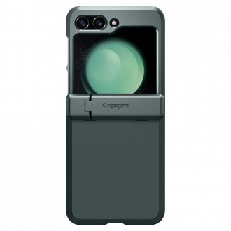 Žalias dviejų sluoksniu dėklas/stovas "Spigen Tough Armor Pro" skirtas Samsung Galaxy Z FLIP 5