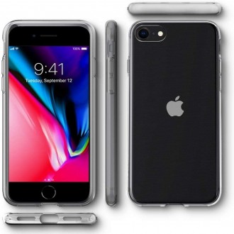 Skaidrus dėklas "Spigen Liquid Crystal" telefonui Apple iPhone 7 / 8 / SE 2020 / SE 2022