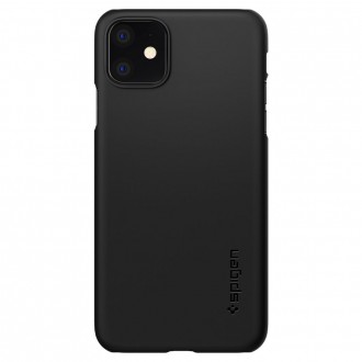 Juodas dėklas Spigen "Thin Fit" telefonui Apple iPhone 11 
