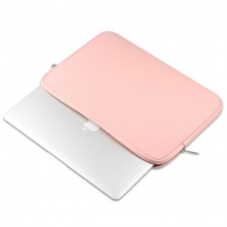 Rožinis nešiojamo kompiuterio dėklas Tech-Protect "Neoskin" (tinkamas 13'' - 14'') 