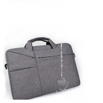 Pilkas nešiojamo kompiuterio krepšys Tech-Protect "Pocketbag"  (13")