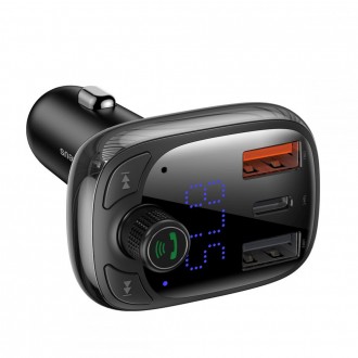 Bluetooth grotuvas / FM bangų moduliatorius (laisvų rankų įranga,įkroviklis) ''BASEUS S13'' 