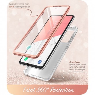 Dėklas su marmuro atvaizdu "Supcase Cosmo" telefonui Samsung Galaxy A52 / A52S 