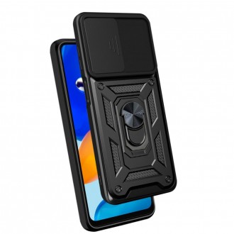 Tvirtas dėklas/stovas su kameros apsauga Tech-Protect "Camshield Pro" telefonui Xiaomi Redmi Note 11 / 11S