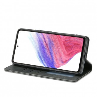 Juodas atverčiamas dėklas Tech-Protect "Wallet Magnet" telefonui Samsung Galaxy A13 4G / LTE