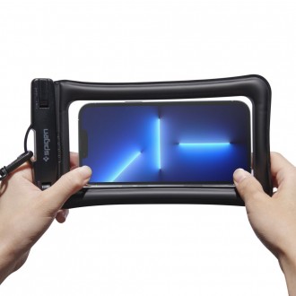 Itin skaidrus universalus vandeniui atsparus dėklas (2vnt) "Spigen A610 Universal Waterproof Float" 