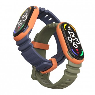 Juodos spalvos apyrankė "Tech-Protect Iconband Hybrid" laikrodžiui Xiaomi Mi Smart Band 5 / 6 / 6 NFC / 7