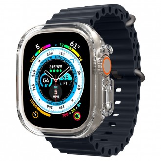 Itin tvirtas skaidrus dėklas "Spigen Ultra Hybrid" laikrodžiui iPhone Watch Ultra (49 MM) 