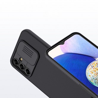 Juodas dėklas su kameros apsauga "Nillkin Camshield" telefonui Galaxy A14 5G