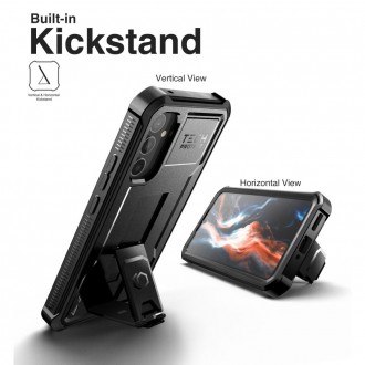 Juodas dviejų dalių dėklas "Tech-Protect Kevlar Pro" telefonui Samsung Galaxy A34 5G