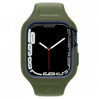 Samanų žalios spalvos apyrankė/dėklas "Spigen Liquid Air Pro" laikrodžiui Apple Watch 7 / 8 (45 MM) 