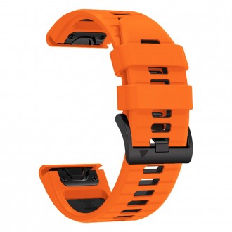 Oranžinės spalvos apyrankė "Tech-Protect Iconband Pro" laikrodžiui Garmin Fenix 5 / 6 / 6 PRO / 7 (22mm)