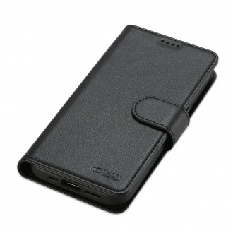 Juodas atverčiamas dėklas "Tech-Protect Wallet Magsafe" telefonui iPhone 15 Pro Max