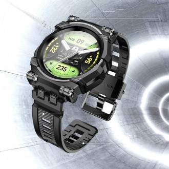 Laikrodžio dėklas/apyrankė + ekrano apsauga "Supcase IBLSN Armorbox 2-SET” laikrodžiui Galaxy Watch 6 Classic (47 MM)