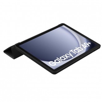 Juodas atverčiamas dėklas ''Tech-Protect Smartcase'' planšetei Samsung Galaxy Tab A9+ Plus 11.0 X210 / X215 / X216
