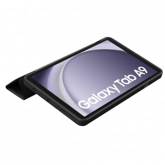 Juodas atverčiamas dėklas ''Tech-Protect Smartcase'' planšetei Galaxy Tab A9 8.7 X110 / X115 