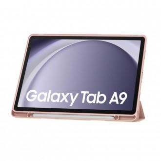 Rožinis atverčiamas dėklas "Tech-Protect SC Pen" skirtas Samsung Galaxy Tab A9 8.7 X110 / X115