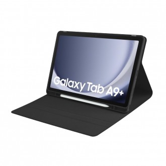 Juodas atverčiamas dėklas su klaviatūra "Tech-Protect SC Pen + Keyboard" skirtas Galaxy Tab A9+ PLUS 11.0 X210 / X215 / X216