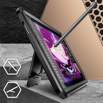 Juodas itin tvirtas dėklas "Supcase Unicorn Beetle Pro" skirtas Samsung Galaxy Tab A9 8.7 X110 / X115 