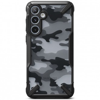 Juodais tvirtais kraštais dėklas "Ringke Fusion X Camo" telefonui Samsung Galaxy A35 5G