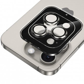 Apsauga Navy "Hofi Camring Pro+" telefono kamerai iPhone 15 Pro / 15 Pro Max 