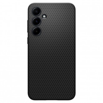 Juodas originalios tekstūros dėklas "Spigen Liquid Air" telefonui Samsung Galaxy A55 5G