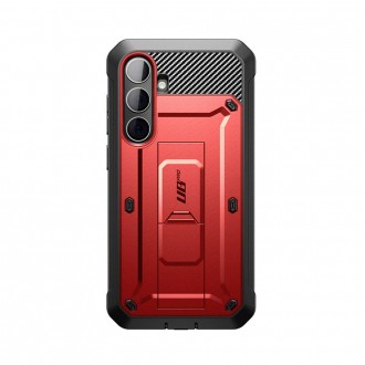 Raudonas itin tvirtas dviejų dalių dėklas "Supcase Unicorn Beetle Pro 2-SET" telefonui Samsung Galaxy S24 