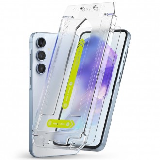 Apsauginis stikliukas (2vnt.) su montavymo rėmeliu "Ringke Easy Slide" telefonui Samsung Galaxy A55 5G
