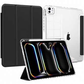 Juodas atverčiamas dėklas "Tech-Protect SC Pen Hybrid" skirtas iPad Pro 13 7 / 2024