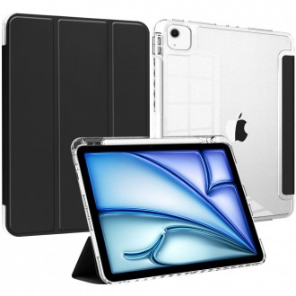 Juodas atverčiamas dėklas "Tech-Protect SC Pen Hybrid" skirtas iPad Air 13 2024