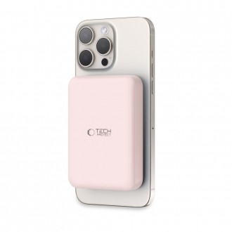 Išorinė baterija "Tech-Protect PB11 Lifemag Magsafe Power Bank" rožinė