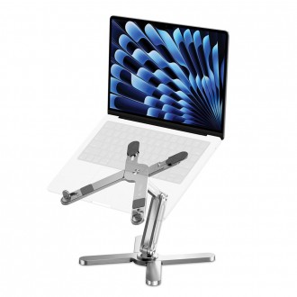Sidabro spalvos universalus stovas "Tech-Protect ULS200 Universal Laptop" 