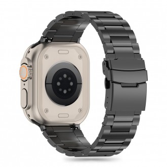 Juoda apyrankė "Tech Protect Steelband Pro" laikrodžiui Apple Watch 4 / 5 / 6 / 7 / 8 / 9 / SE / ULTRA 1 / 2 (42 / 44 / 45 / 49 MM)