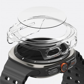 Plonas ir lengvas dėklas + stiklinė ekrano apsauga "Ringke Slim & Tempered Glass" laikrodžiui Galaxy Watch Ultra (47 MM) 