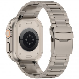 Titano spalvos apyrankė "Tech-Protect Stainless Pro" laikrodžiui  Apple Watch 4 / 5 / 6 / 7 / 8 / 9 / SE / Ultra 1 / 2 (42 / 44 / 45 / 49 MM)