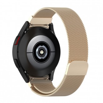Starlight spalvos apyrankė "Tech-Protect Milaneseband" laikrodžiui Samsung Galaxy Watch 4 / 5 / 5 PRO / 6 / 7 / FE
