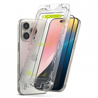 Apsauginis stikliukas (2vnt.) su montavymo rėmeliu "Ringke Easy Slide" telefonui Apple iPhone 16 Pro Max
