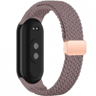 Alyvinės spalvos tekstilinis dirželis "Tech-Protect Nylonmag" laikrodžiui Xiaomi Smart Band 8 / 9 / NFC 